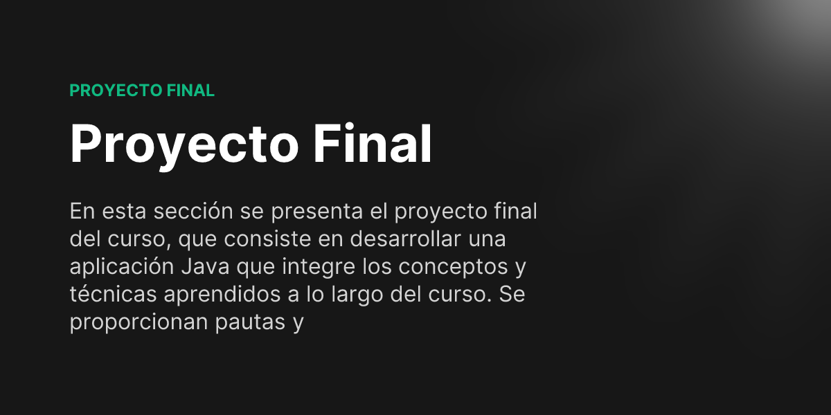 Proyecto Final - Tópicos Avanzado de Programación